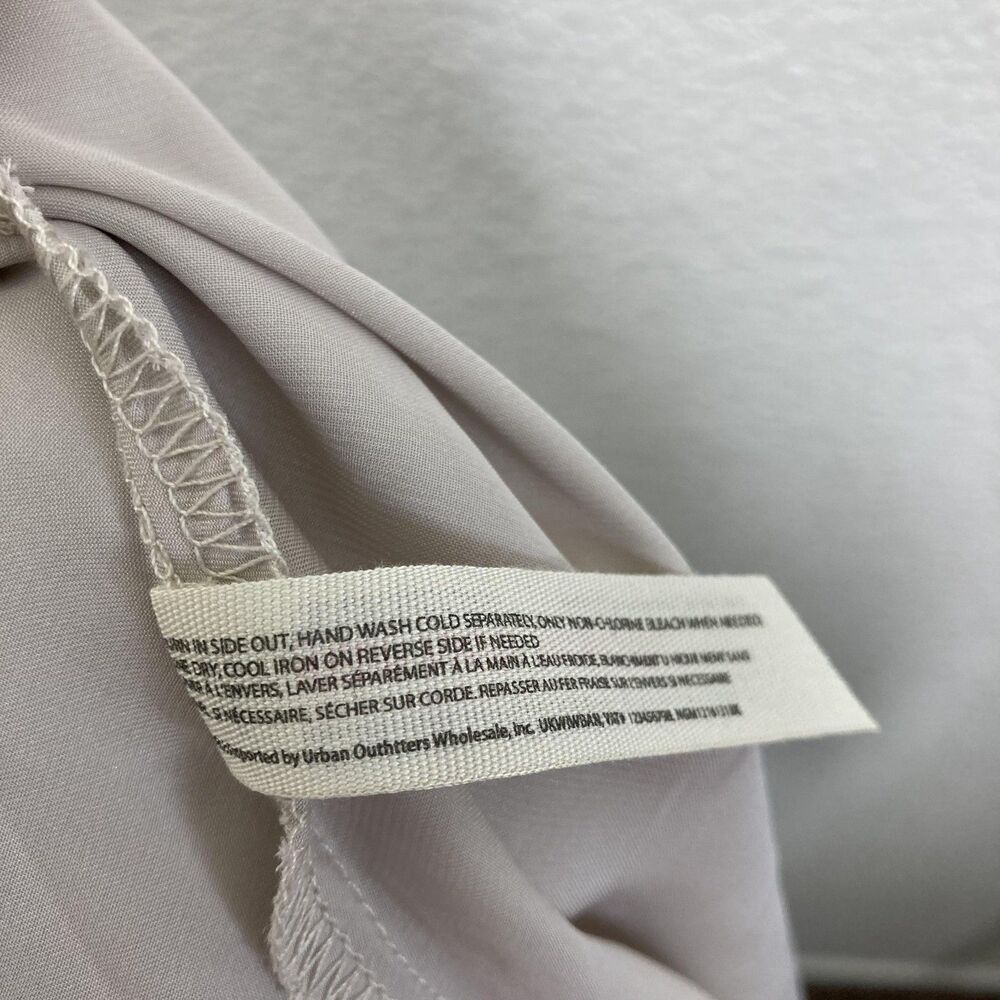 Free People Slip Dress Womens Medium Beige Satin Intimately Chemise Nightgown - Picture 16 of 16